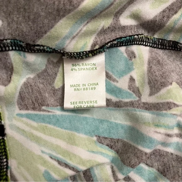 Lilly Pulitzer Wrap Dress Green Ruffle Necklace Women’s S - Picture 6 of 6